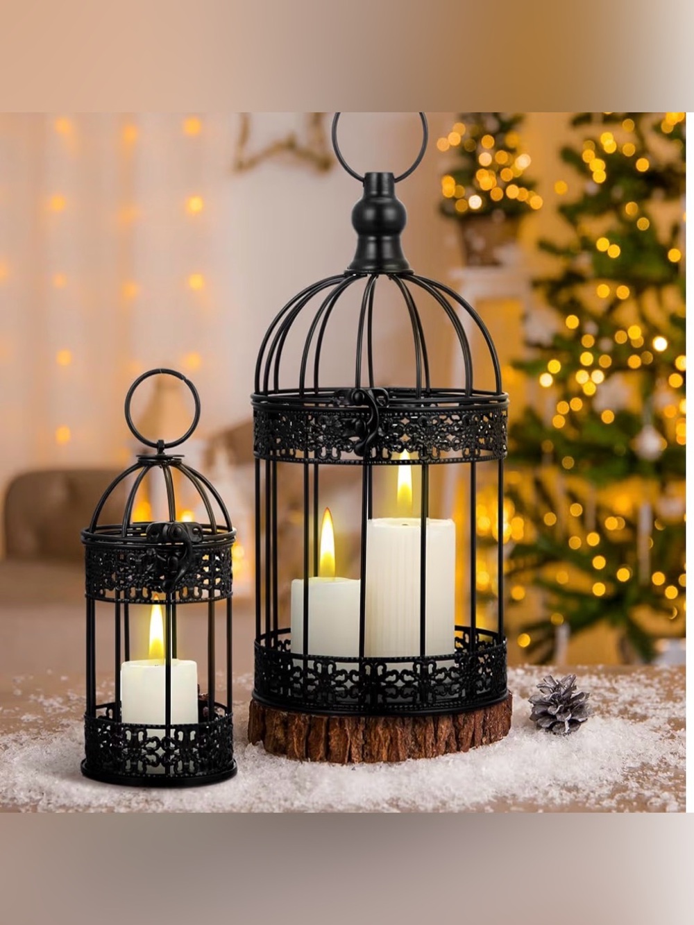 Sliner 4 Pcs Decorative Bird Cages - Picture 4 of 7